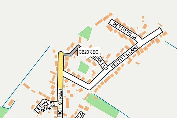 CB23 8EG map - OS OpenMap – Local (Ordnance Survey)