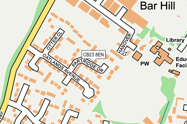 CB23 8EN map - OS OpenMap – Local (Ordnance Survey)