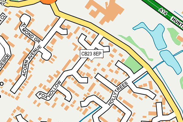 CB23 8EP map - OS OpenMap – Local (Ordnance Survey)