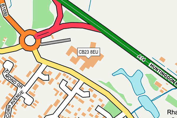 CB23 8EU map - OS OpenMap – Local (Ordnance Survey)