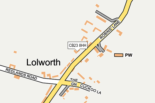 CB23 8HH map - OS OpenMap – Local (Ordnance Survey)