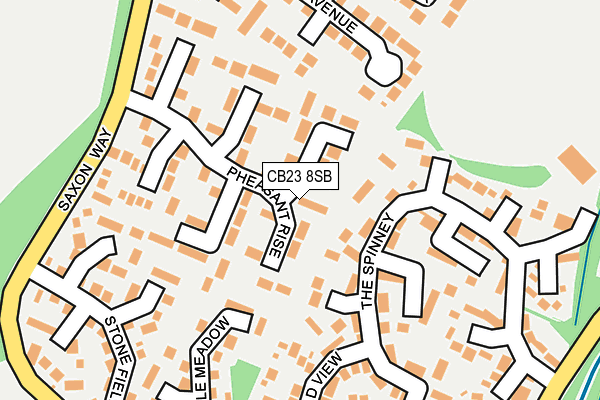 CB23 8SB map - OS OpenMap – Local (Ordnance Survey)