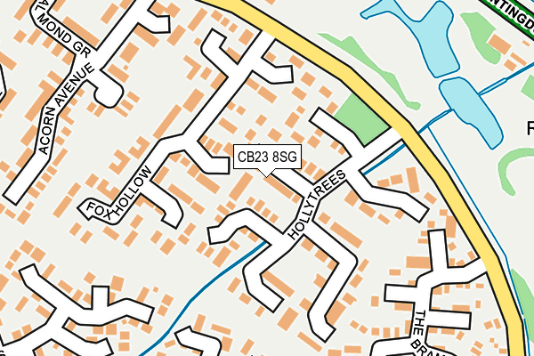 CB23 8SG map - OS OpenMap – Local (Ordnance Survey)