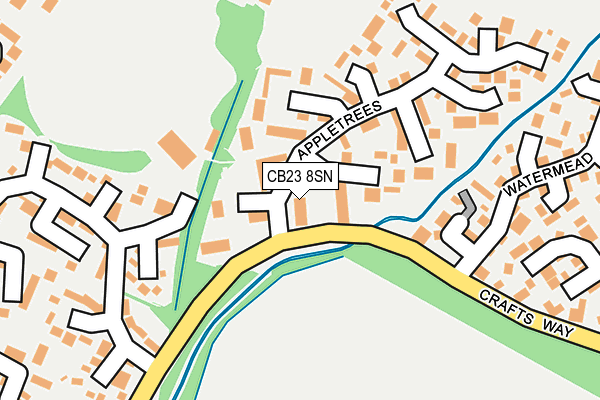 CB23 8SN map - OS OpenMap – Local (Ordnance Survey)