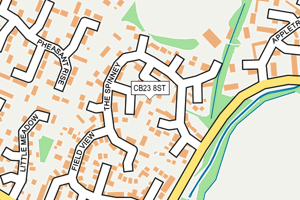 CB23 8ST map - OS OpenMap – Local (Ordnance Survey)