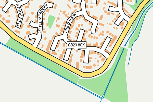 CB23 8SX map - OS OpenMap – Local (Ordnance Survey)