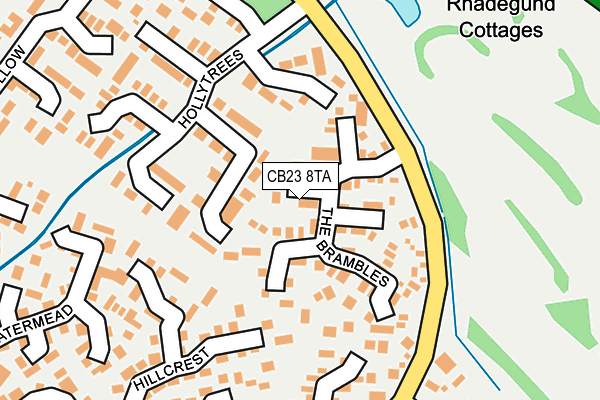 CB23 8TA map - OS OpenMap – Local (Ordnance Survey)