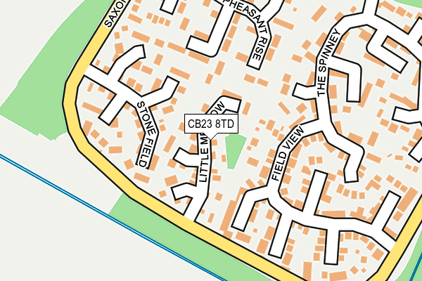 CB23 8TD map - OS OpenMap – Local (Ordnance Survey)