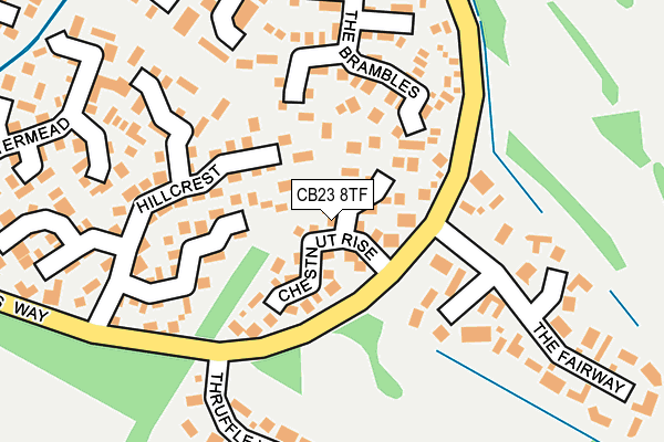 CB23 8TF map - OS OpenMap – Local (Ordnance Survey)