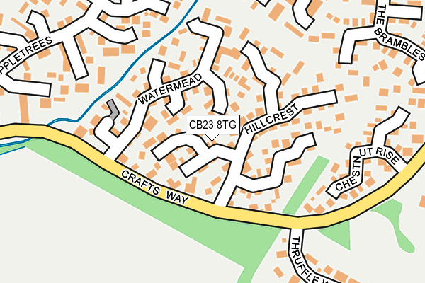 CB23 8TG map - OS OpenMap – Local (Ordnance Survey)