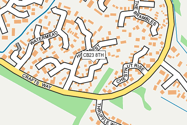 CB23 8TH map - OS OpenMap – Local (Ordnance Survey)