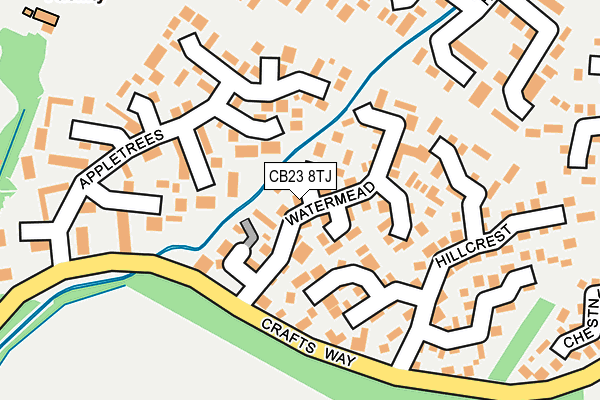CB23 8TJ map - OS OpenMap – Local (Ordnance Survey)