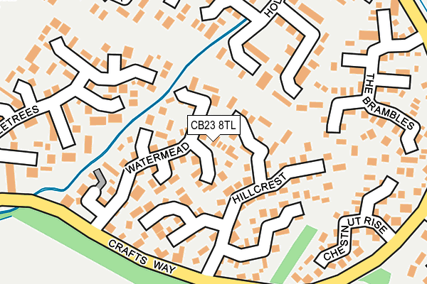 CB23 8TL map - OS OpenMap – Local (Ordnance Survey)