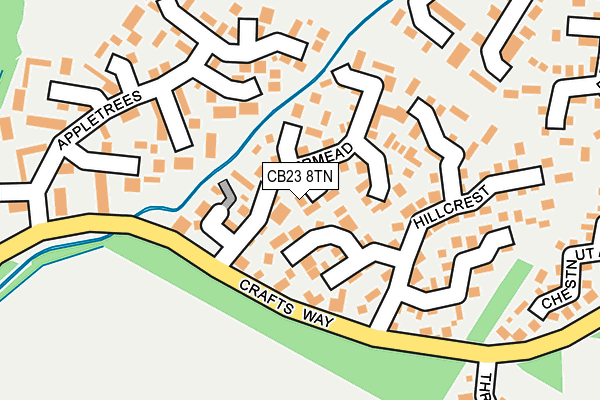 CB23 8TN map - OS OpenMap – Local (Ordnance Survey)