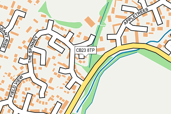 CB23 8TP map - OS OpenMap – Local (Ordnance Survey)