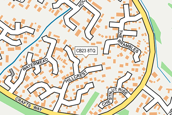 CB23 8TQ map - OS OpenMap – Local (Ordnance Survey)