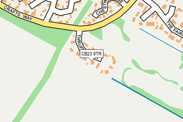CB23 8TR map - OS OpenMap – Local (Ordnance Survey)