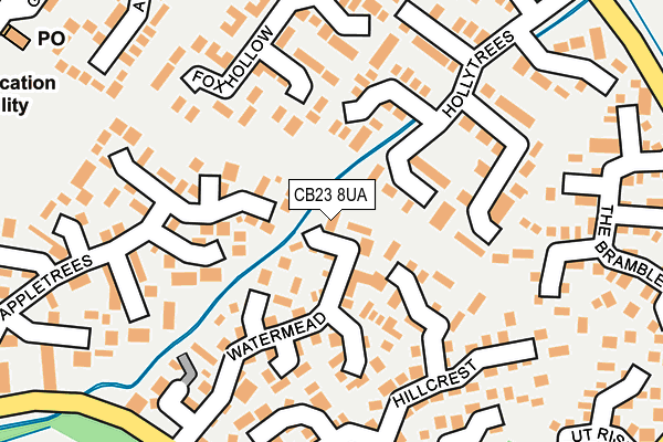 CB23 8UA map - OS OpenMap – Local (Ordnance Survey)