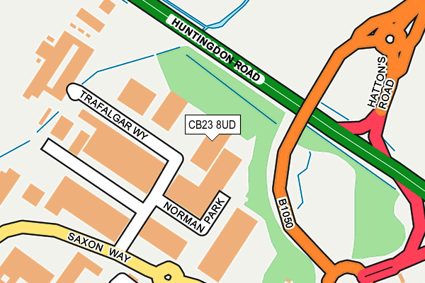 CB23 8UD map - OS OpenMap – Local (Ordnance Survey)