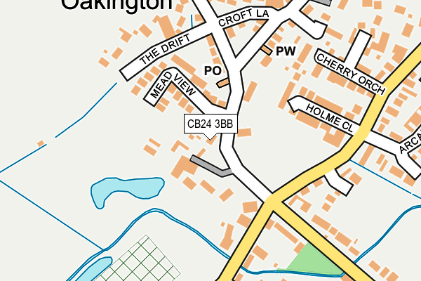 CB24 3BB map - OS OpenMap – Local (Ordnance Survey)