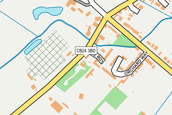 CB24 3BD map - OS OpenMap – Local (Ordnance Survey)