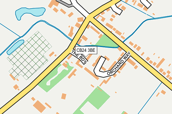 CB24 3BE map - OS OpenMap – Local (Ordnance Survey)