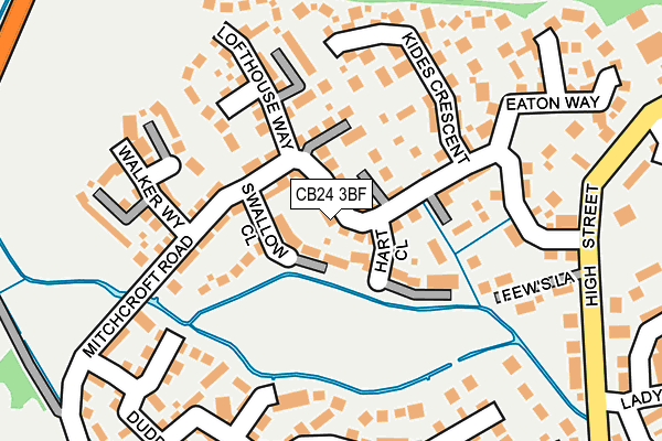 CB24 3BF map - OS OpenMap – Local (Ordnance Survey)