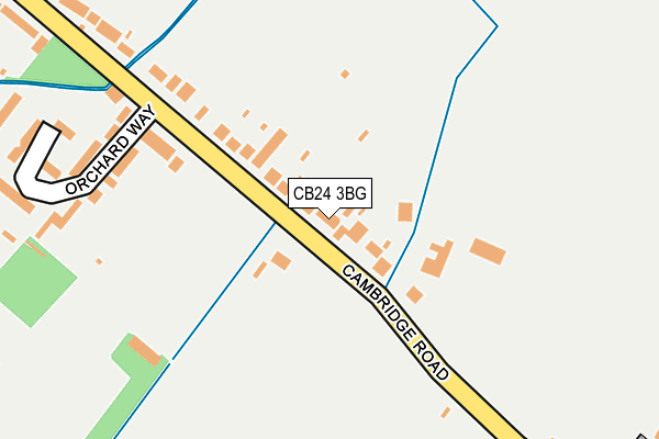 CB24 3BG map - OS OpenMap – Local (Ordnance Survey)