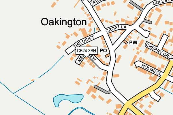 CB24 3BH map - OS OpenMap – Local (Ordnance Survey)