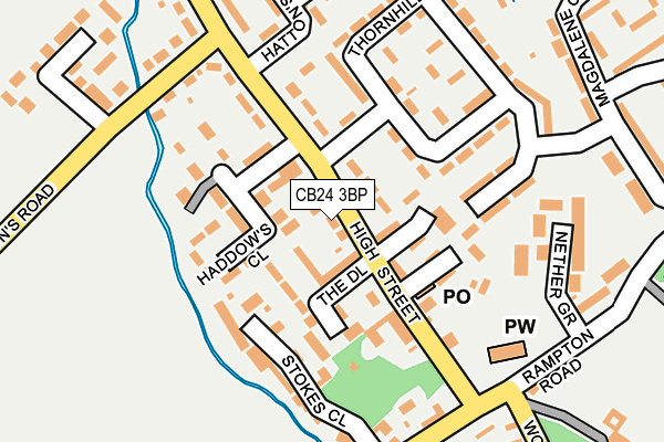 CB24 3BP map - OS OpenMap – Local (Ordnance Survey)