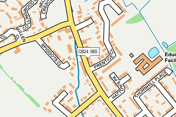 CB24 3BS map - OS OpenMap – Local (Ordnance Survey)