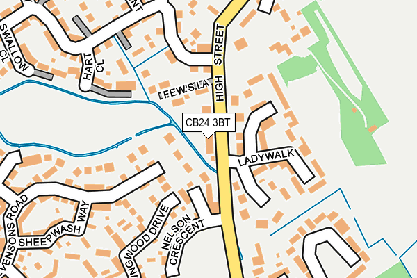 CB24 3BT map - OS OpenMap – Local (Ordnance Survey)