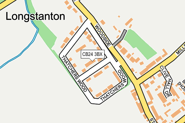 CB24 3BX map - OS OpenMap – Local (Ordnance Survey)