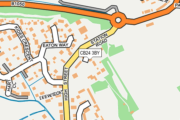 CB24 3BY map - OS OpenMap – Local (Ordnance Survey)