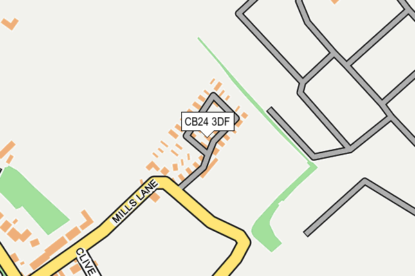 CB24 3DF map - OS OpenMap – Local (Ordnance Survey)