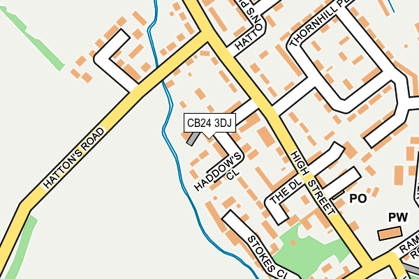CB24 3DJ map - OS OpenMap – Local (Ordnance Survey)