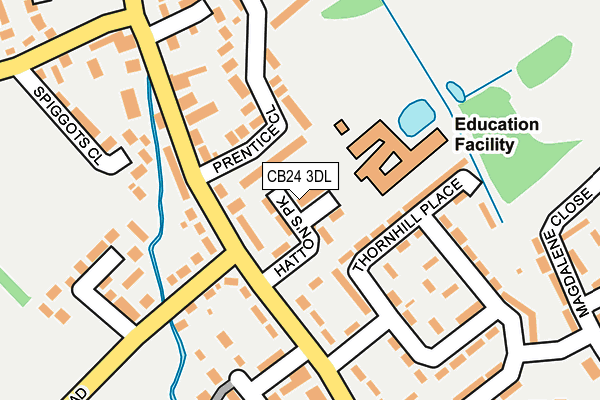 CB24 3DL map - OS OpenMap – Local (Ordnance Survey)