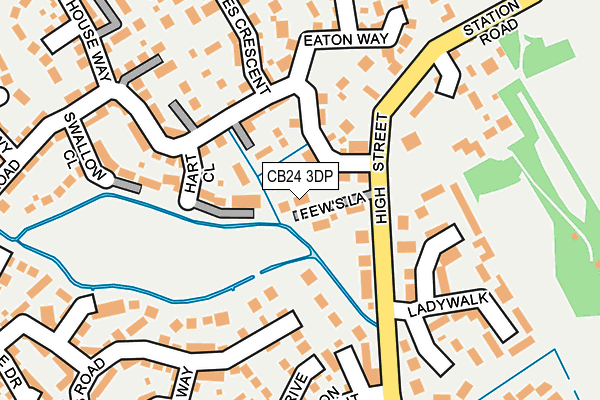 CB24 3DP map - OS OpenMap – Local (Ordnance Survey)