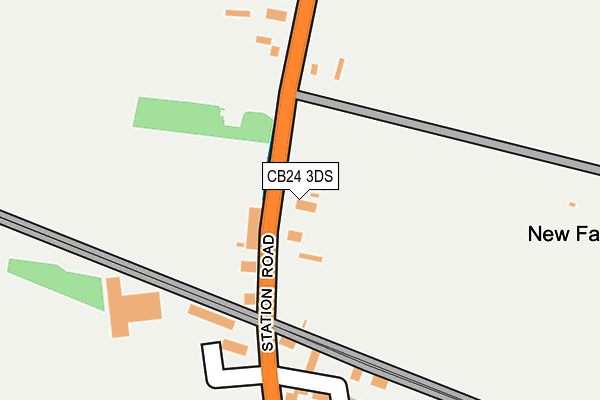 CB24 3DS map - OS OpenMap – Local (Ordnance Survey)