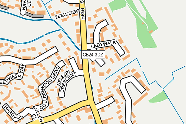 CB24 3DZ map - OS OpenMap – Local (Ordnance Survey)