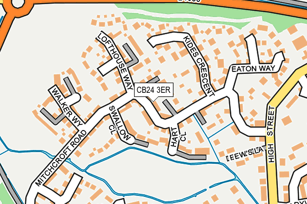 CB24 3ER map - OS OpenMap – Local (Ordnance Survey)