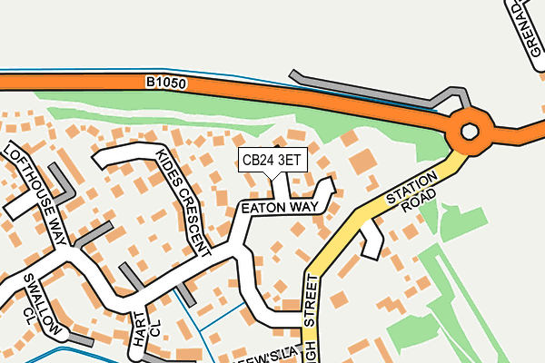 CB24 3ET map - OS OpenMap – Local (Ordnance Survey)