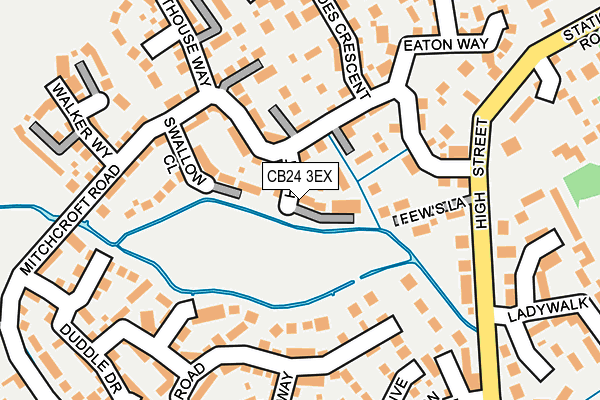 CB24 3EX map - OS OpenMap – Local (Ordnance Survey)