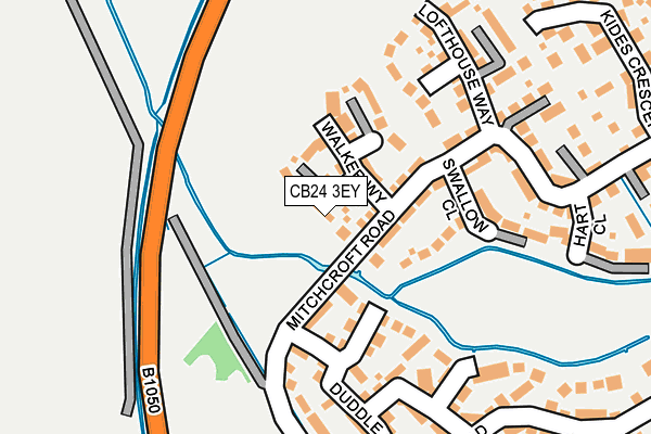 CB24 3EY map - OS OpenMap – Local (Ordnance Survey)