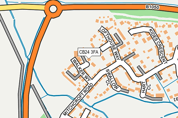 CB24 3FA map - OS OpenMap – Local (Ordnance Survey)