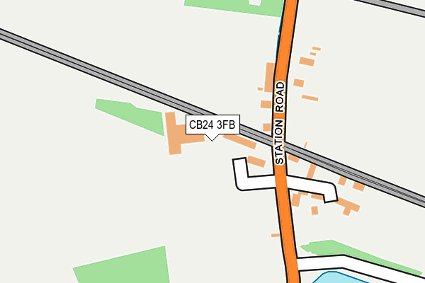 CB24 3FB map - OS OpenMap – Local (Ordnance Survey)