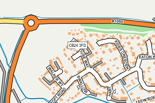 CB24 3FD map - OS OpenMap – Local (Ordnance Survey)