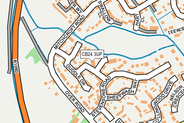 CB24 3UP map - OS OpenMap – Local (Ordnance Survey)