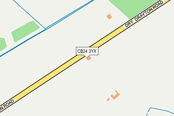 CB24 3YX map - OS OpenMap – Local (Ordnance Survey)