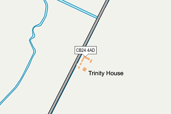 CB24 4AD map - OS OpenMap – Local (Ordnance Survey)